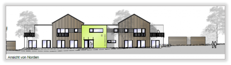 Wohnprojekt Zum Wiesengrund, Ansicht Norden